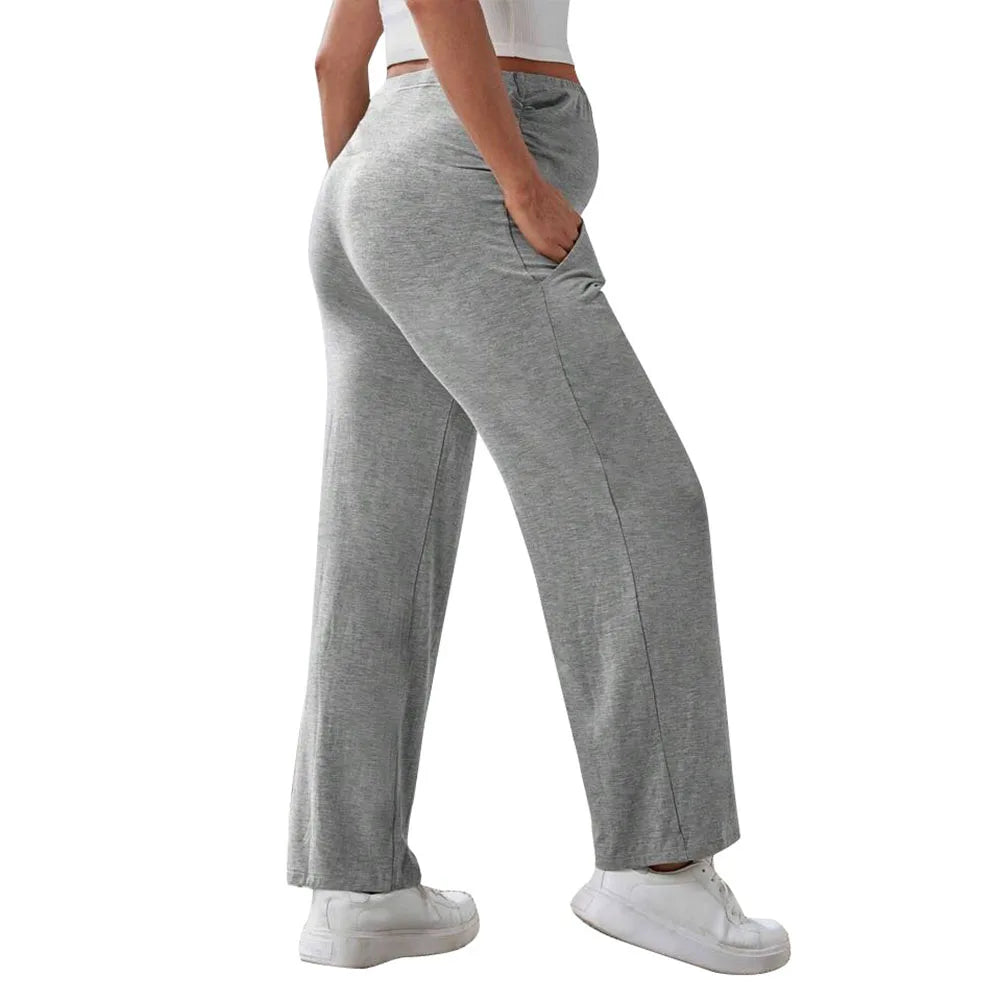 BellyFit Wide Leg Maternity Lounge Pants ATHLEXES