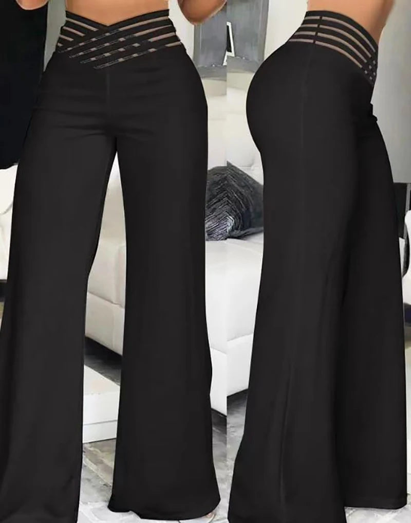 ChicCrisscross Wide Leg Office Pants ATHLEXES