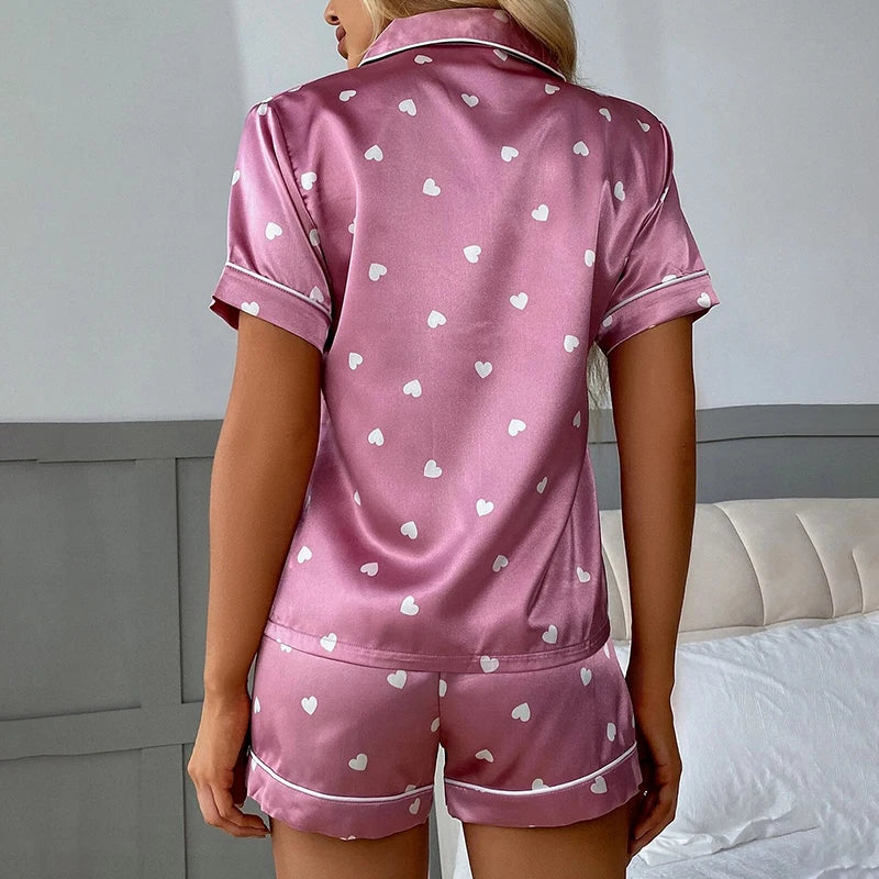 Women's Luxury Satin Pajama Set ATHLEXES
