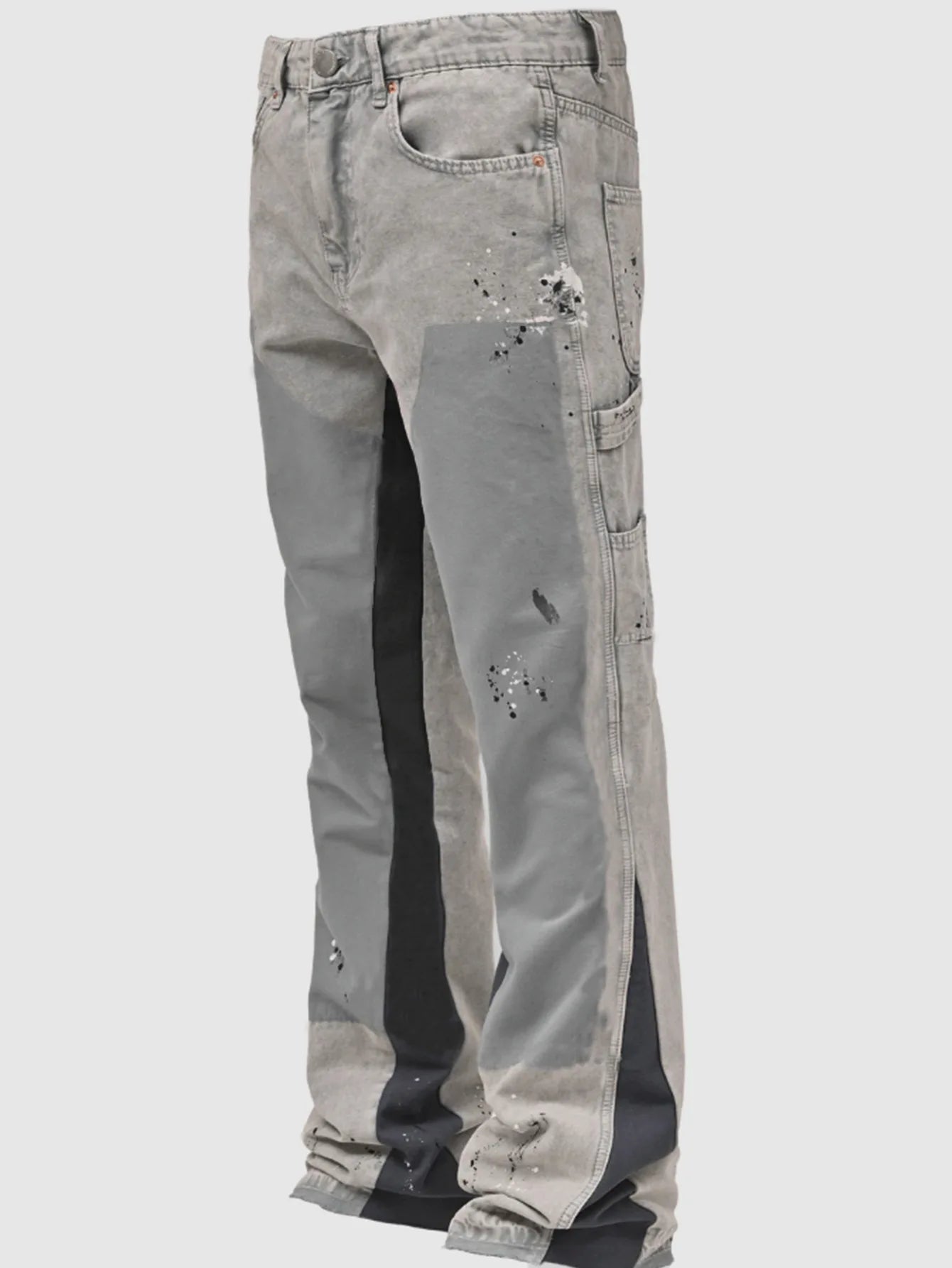 European American Patchwork Flared Denim Pants S-XXL ATHLEXES