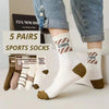 Vintage Fun Athletic Socks for Men - 5 Pairs Set ATHLEXES