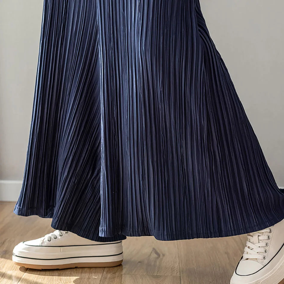Chic Summer Maternity Chiffon Wide Leg Pants ATHLEXES