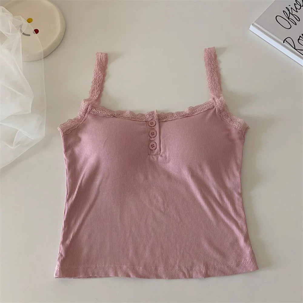 Luxe Lace Trim Crop Top for Women ATHLEXES