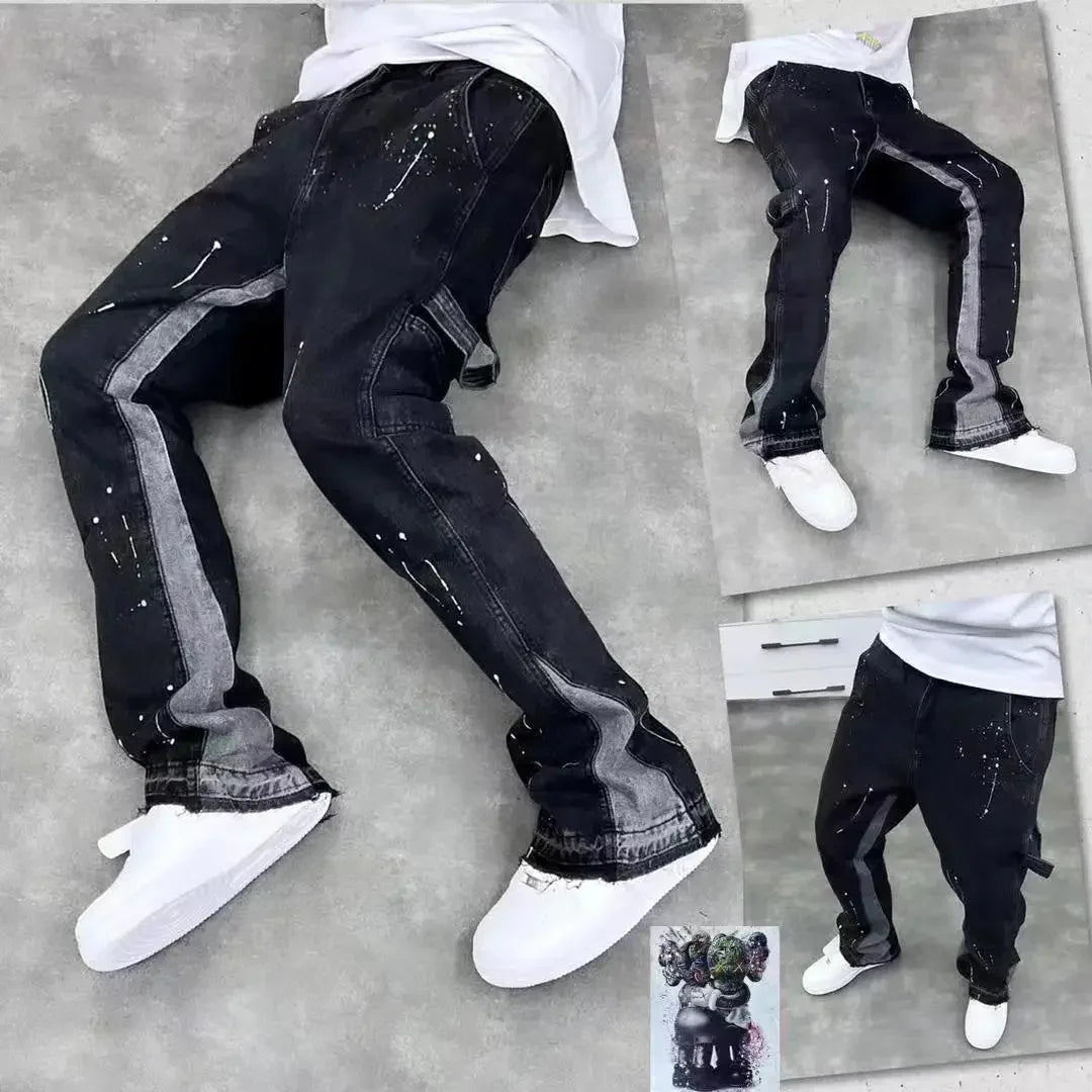 Trendy Vintage Flare Men's Casual Jeans ATHLEXES