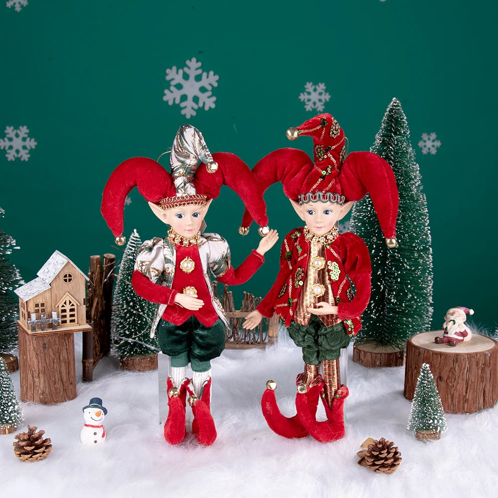 Festive Elf Plush Doll: Christmas Tree Ornament Gift ATHLEXES