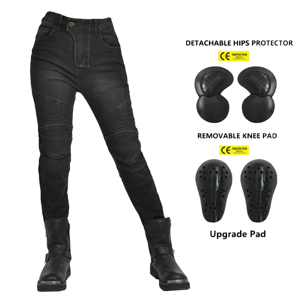 Ultimate Women's Moto Jeans with Silicone Protection ATHLEXES