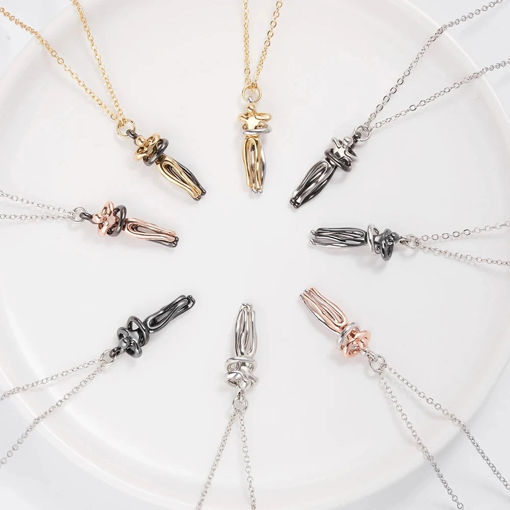 Lover's Embrace Fashion Necklace Choker Pendant ATHLEXES