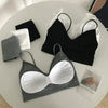 Women's Sports Bra Set Underwear Bra Korean Style Push Up No Steel Ring Bra High Elastic Panty Set ATHLEXES