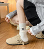 Retro Cotton Loose Socks for Stylish Students ATHLEXES