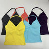 Vibrant Strappy Yoga Tank with Built-In Bra ATHLEXES