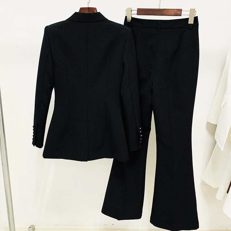 ChicRunway Women's Blazer and Flare Pants Set ATHLEXES