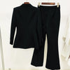 ChicRunway Women's Blazer and Flare Pants Set ATHLEXES