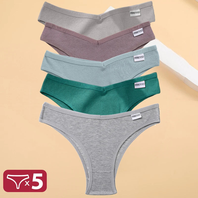 5PCS/Set Cotton Lingerie Panties Sexy Underwear Women Briefs ATHLEXES