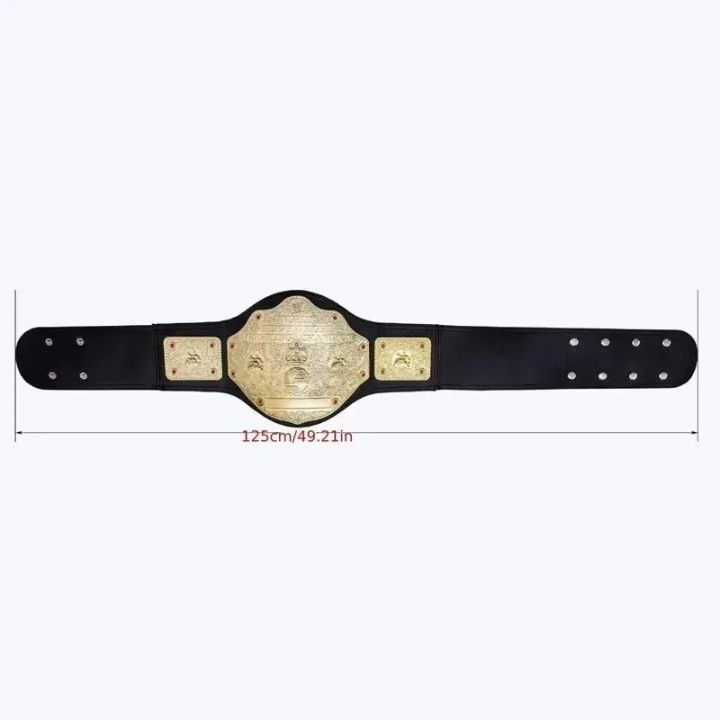 Gold Wrestling Champion Belt Cosplay Accessories Waist Belt Gladiators Title Waistband Mascaras Halloween Party Custom Decor ATHLEXES