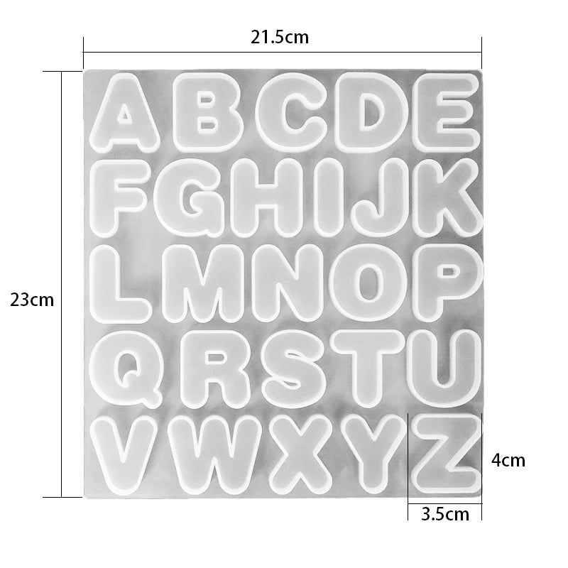 ChicLetter Epoxy Resin Mold for Custom Jewelry ATHLEXES