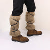 Men's Medieval Imitation Fur Warm Leggings Cosplay Boots ATHLEXES