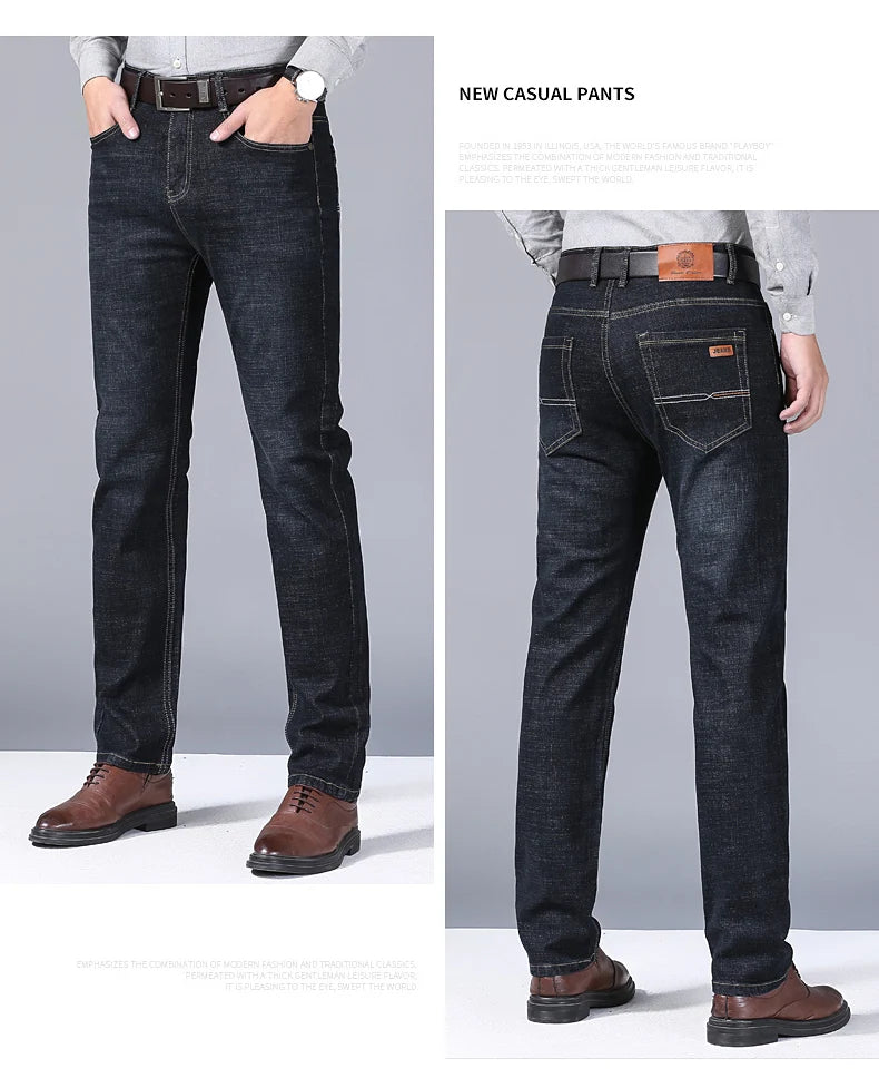 Elite Stretch Business Denim Trousers for Men ATHLEXES