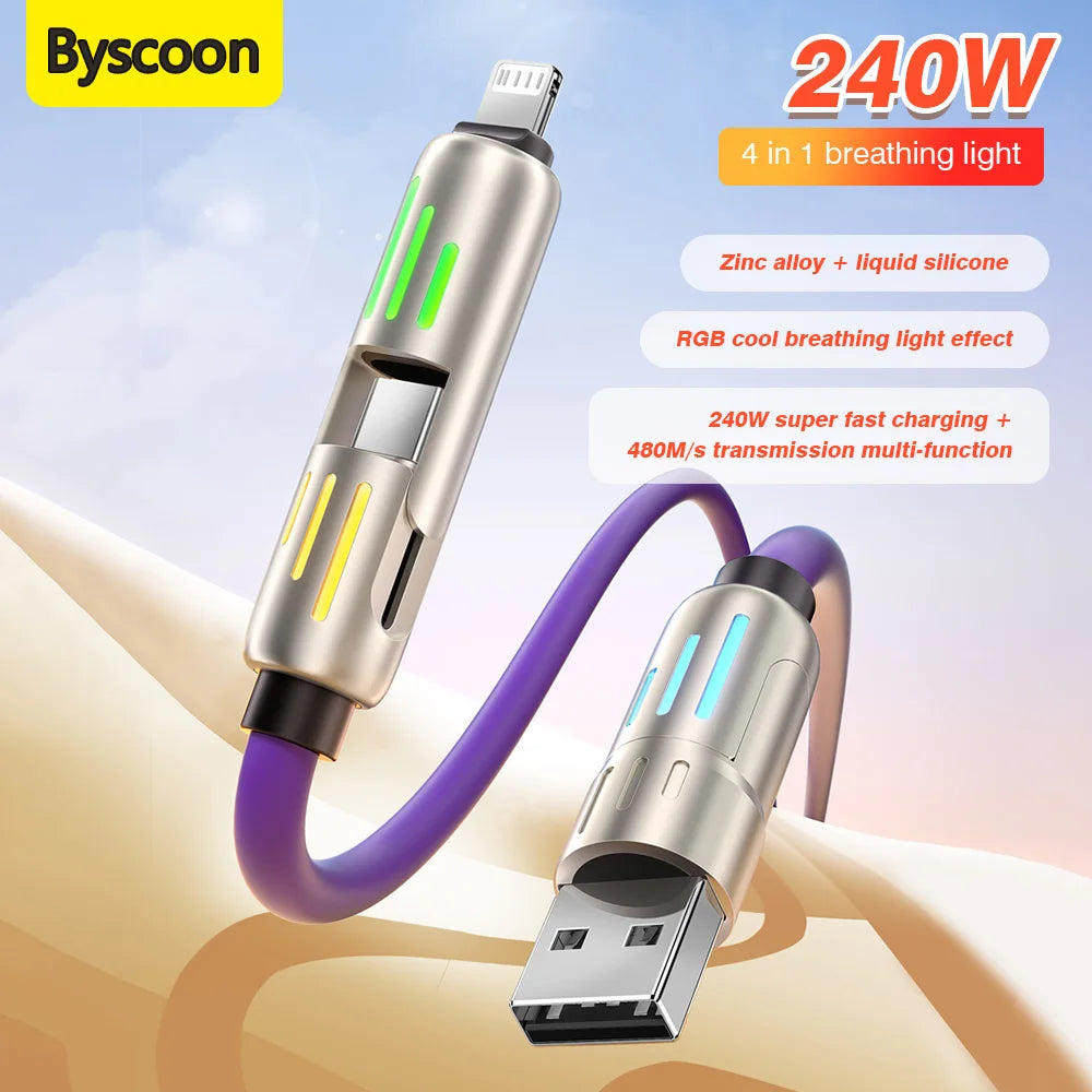UltraCharge 240W 4-in-1 Fast Charging Cable ATHLEXES