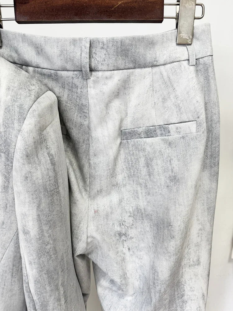 Chic Tie Dye Blazer and Pants Set ATHLEXES