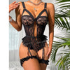 Elegant Lace Garter Lingerie Set with Choker ATHLEXES