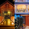 Twinkling Solar Fairy Curtain Lights for Outdoor Elegance ATHLEXES