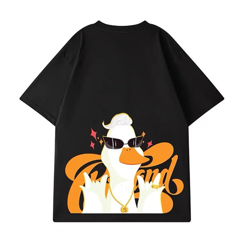 ZAZOMDE Retro Cartoon Tiger Oversized Tee ATHLEXES
