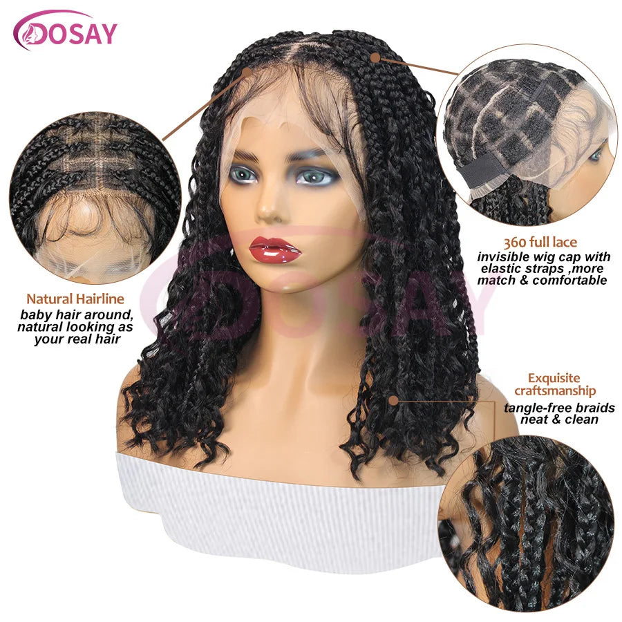 Bohemian Goddess Curly Bob Lace Front Wig ATHLEXES