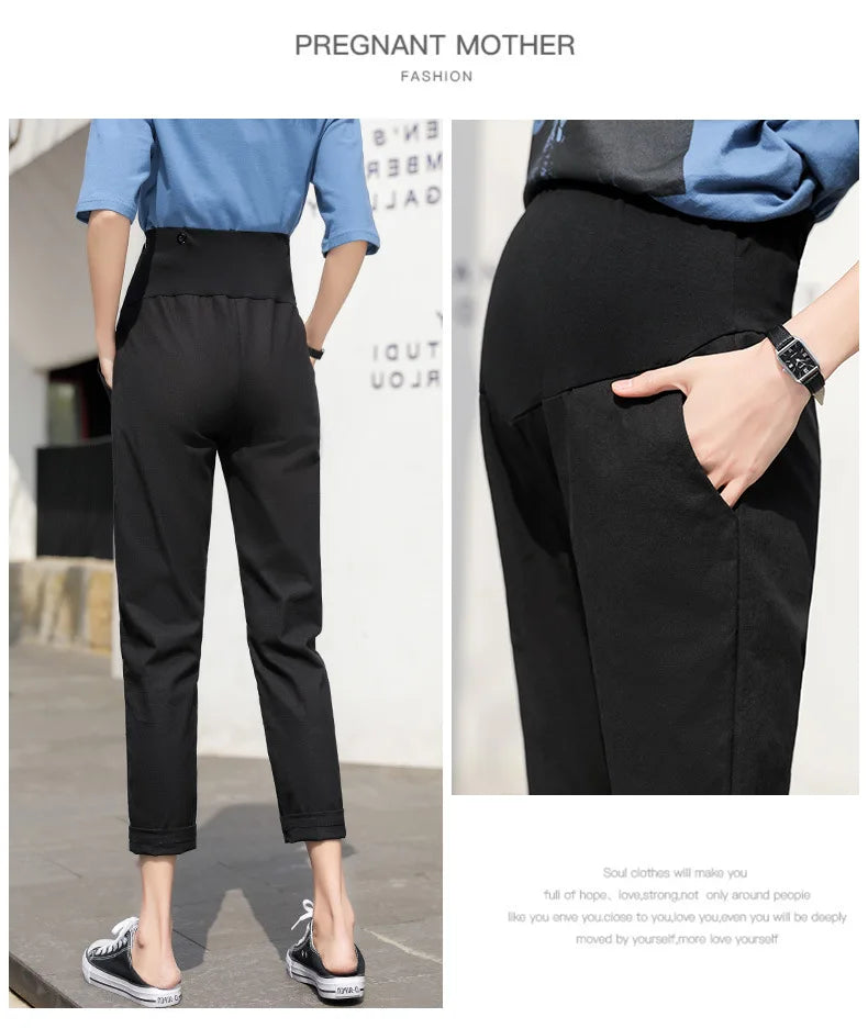2025 Summer Maternity Loose Fit Casual Trousers ATHLEXES