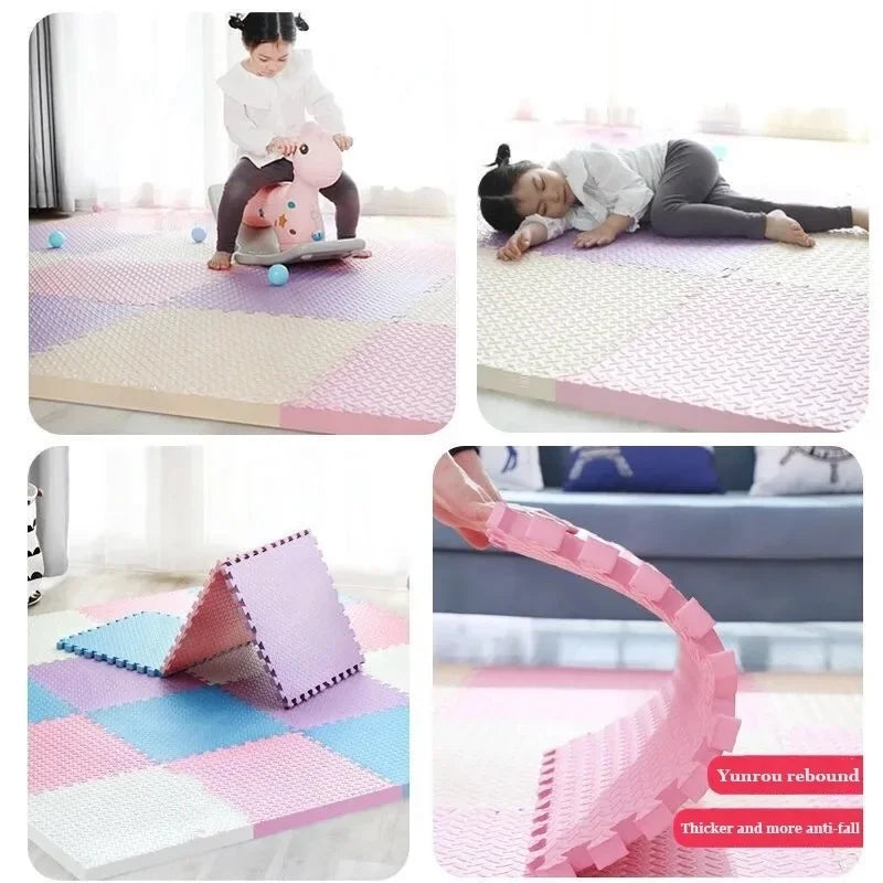Premium 16PCS Non-Slip EVA Gym Mats for Yoga and Workout ATHLEXES