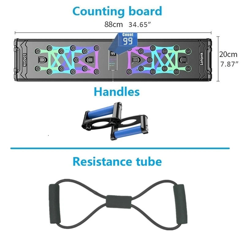 Counting Folding Push up Board Multifunctional Exercise Table Abdominal Muscle Enhancement Gym Sports Portable Fitness Equipment ATHLEXES