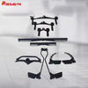 8 Piece Set Fitness Lat Pull down T Handle Bar Rowing Rotating V-Bar Pulley Cable Machine Handle Grip Gym Equipment Back Trainer ATHLEXES