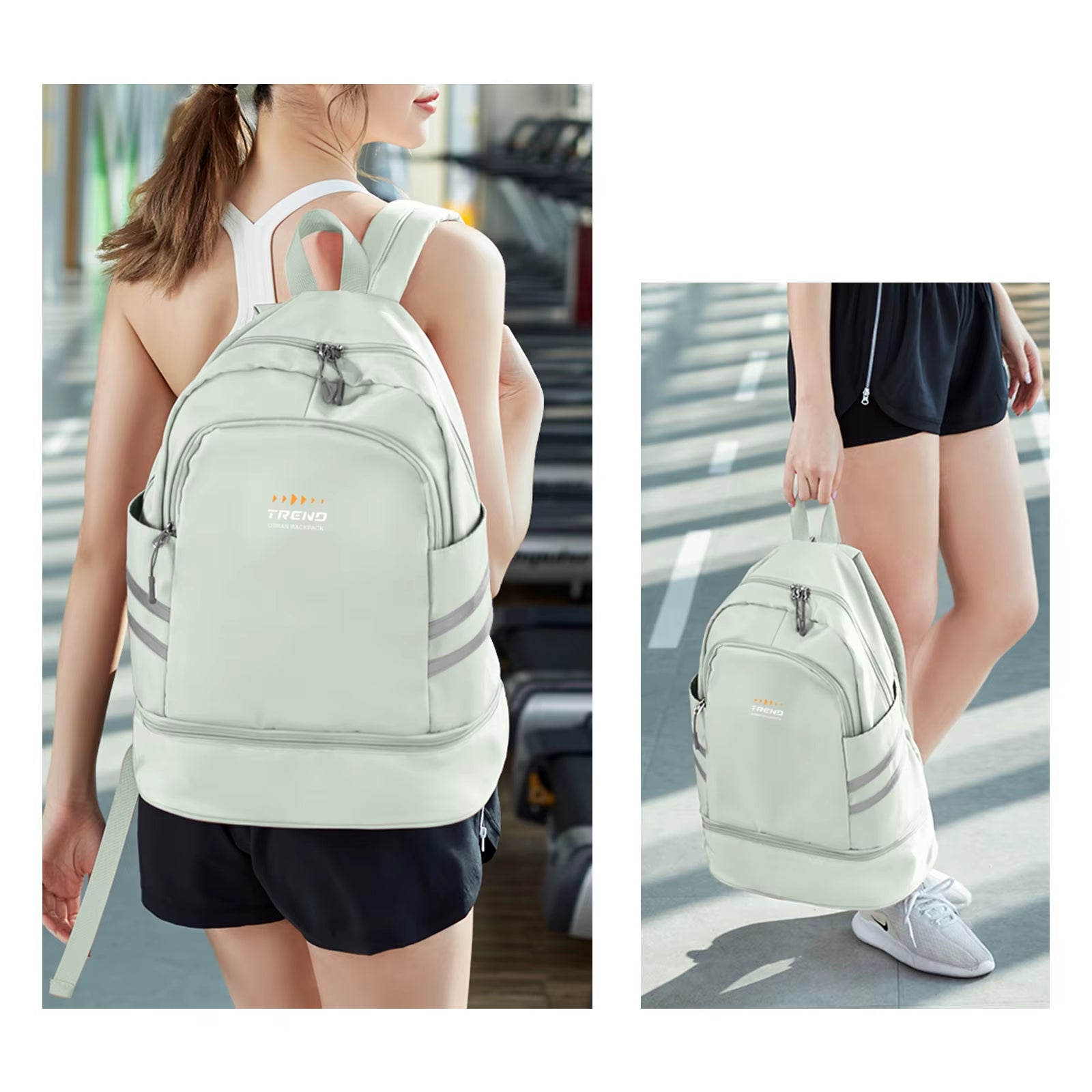 Gym Backpack for Women with Shoes Compartment, Large Women Travel Backpack Waterproof, Sport Swimming Yoga Athletic Backpack ATHLEXES