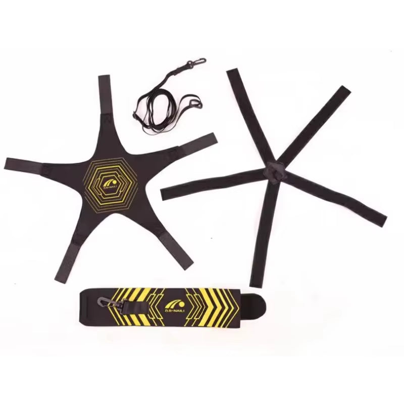 Soccer Ball Juggle Bag Children Auxiliary Training Belt Adults Soccer Kick Trainer Solo Football Training Equipment for Beginner ATHLEXES
