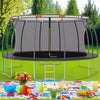 Round Trampoline Set 488X90 Cm for Kids & Adults - 150 Kg Weight Capacity ATHLEXES