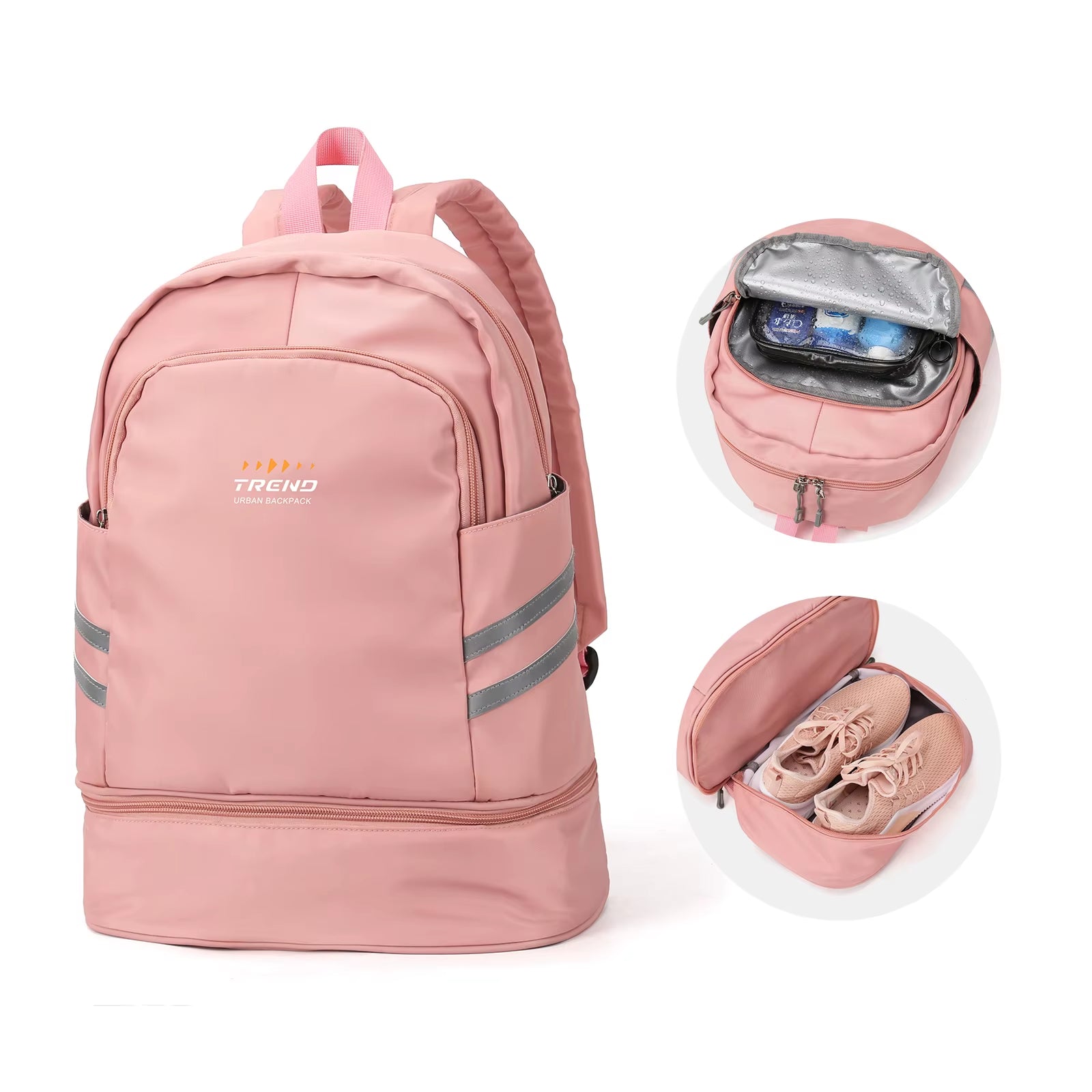 Gym Backpack for Women with Shoes Compartment, Large Women Travel Backpack Waterproof, Sport Swimming Yoga Athletic Backpack ATHLEXES