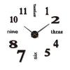 Artistry Time: 3D Wall Decal Decorative Clock ATHLEXES