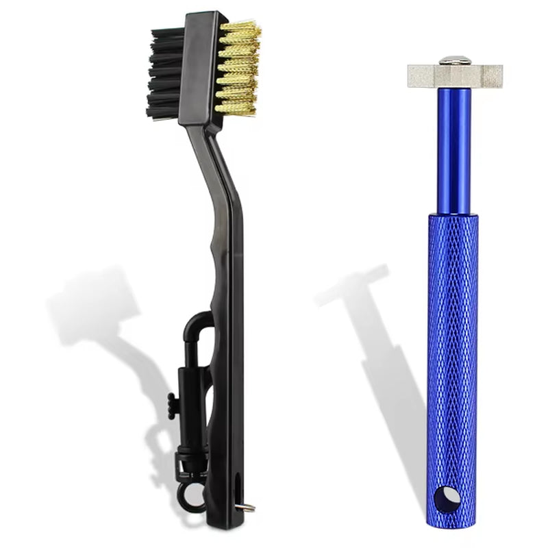 2Pcs/Set Golf Club Brush Golf Club Sharpener Grooving Tool Golf Putter Wedge Ball Groove Cleaner Kit Cleaning Tool Accessories ATHLEXES