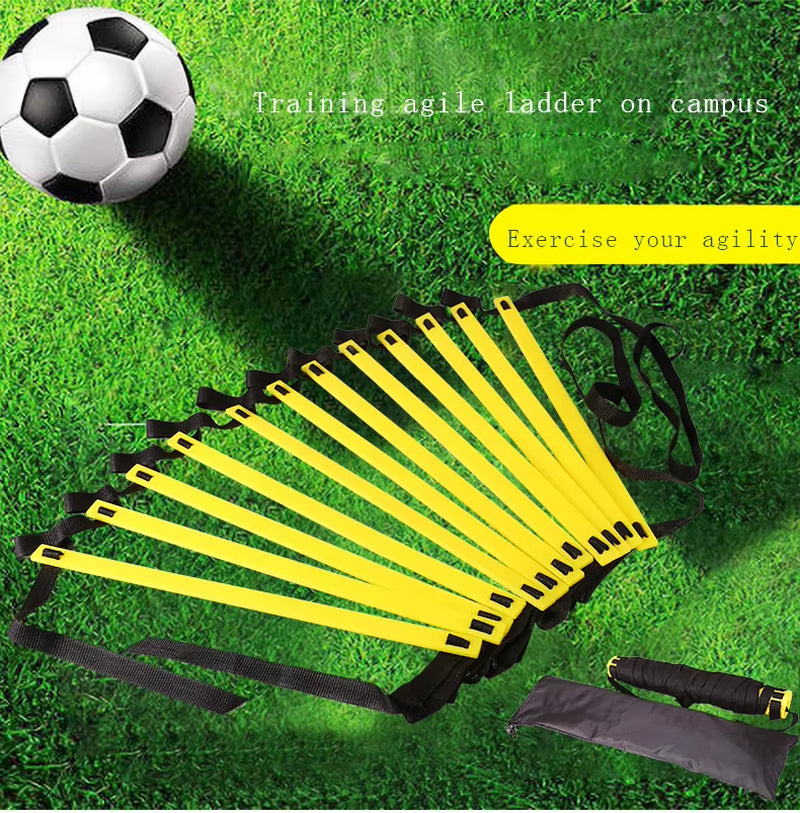 Sports Agility Ladder Football Adjustable Nylon Strap Jumping Ladder Speed Fitness Body Coordination Warm-Up Training Tool ATHLEXES