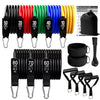 360Lbs Fitness Exercises Resistance Bands Set Elastic Tubes Pull Rope Yoga Band Training Workout Equipment for Home Gym Weight ATHLEXES