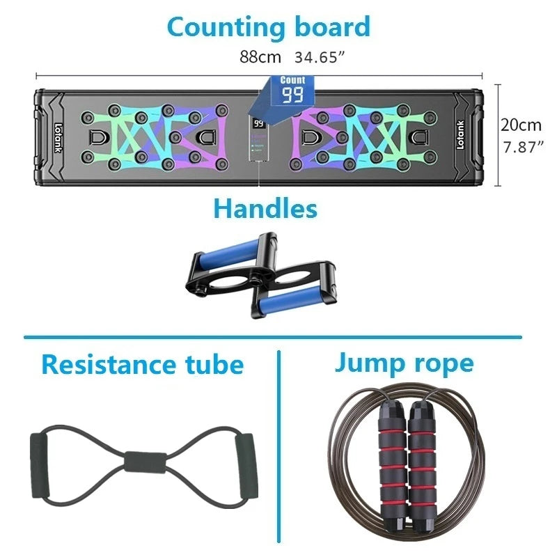 Counting Folding Push up Board Multifunctional Exercise Table Abdominal Muscle Enhancement Gym Sports Portable Fitness Equipment ATHLEXES