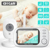 New 3.5 Inch Wireless Video Baby Monitor Night Vision Temperature Monitoring 2 Way Audio Talk Baby Nanny Security Camera ATHLEXES
