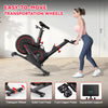 Magnetic Control Exercise Bike Large Tablet Holder Comfortable Seat Indoor Cycling Bike for Home Cardio Fitness Stationary Bike ATHLEXES