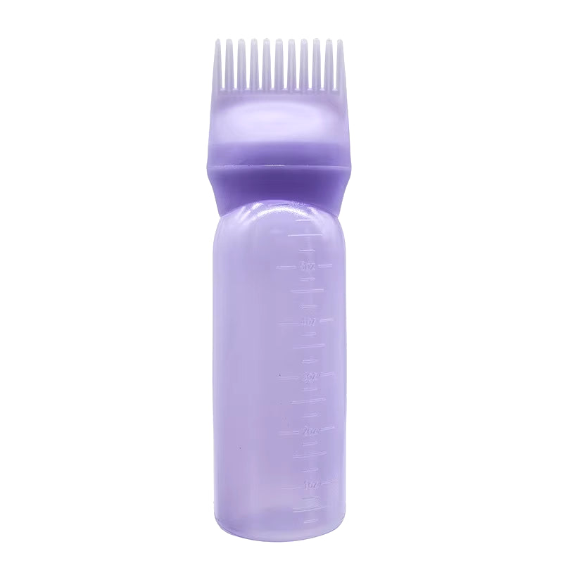 3 Color Salon Hair Oil Applicator Bottle Professional Hairdressing Dyeing Comb Bottles Barbershop Hairdresser Coloring Supplies ATHLEXES