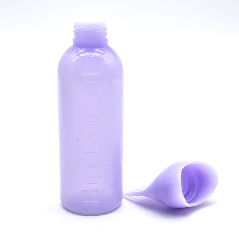 3 Color Salon Hair Oil Applicator Bottle Professional Hairdressing Dyeing Comb Bottles Barbershop Hairdresser Coloring Supplies ATHLEXES
