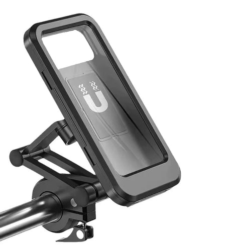 Waterproof Motorcycle Bike Mobile Phone Holder Magnetic Universal Bicycle GPS 360° Swivel Adjustable Motorcycle Cellphone Holde ATHLEXES