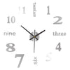 Artistry Time: 3D Wall Decal Decorative Clock ATHLEXES