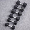 Hexagonal Fixed Dumbbells Men'S Fitness Equipment Home Ladies Rubber Dumbbells ATHLEXES