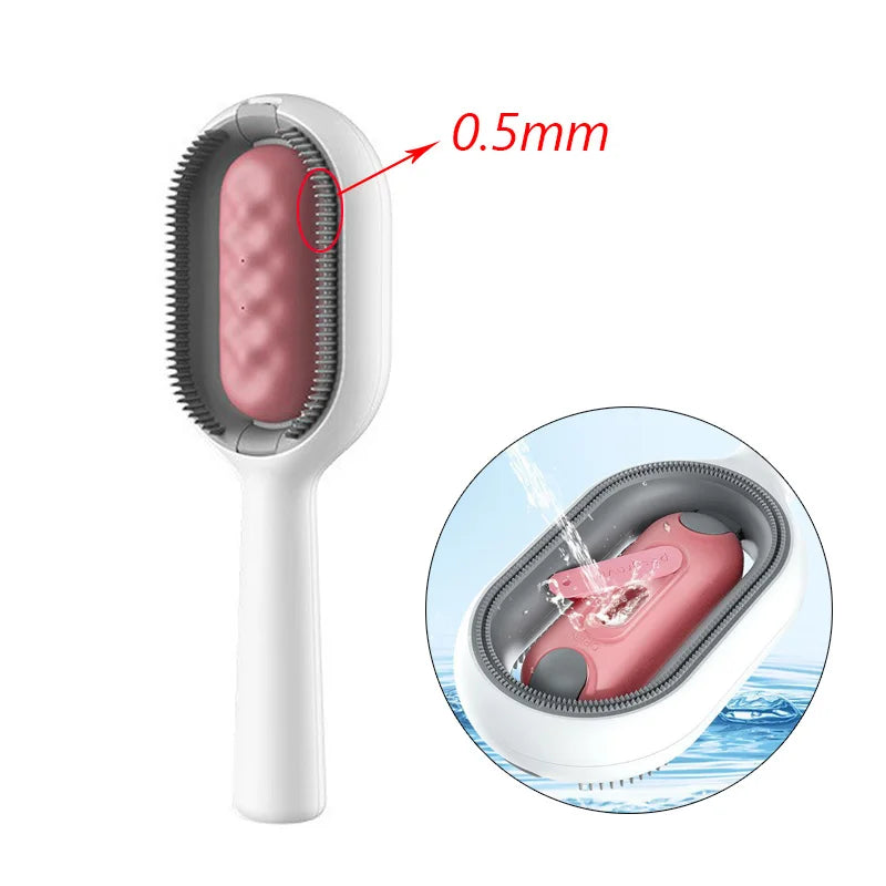 Double Sided Hair Removal Brushes for Cat Dog Pet Grooming Comb with Wipes Kitten Brush Gato Accesorios Artículos Para Mascotas ATHLEXES