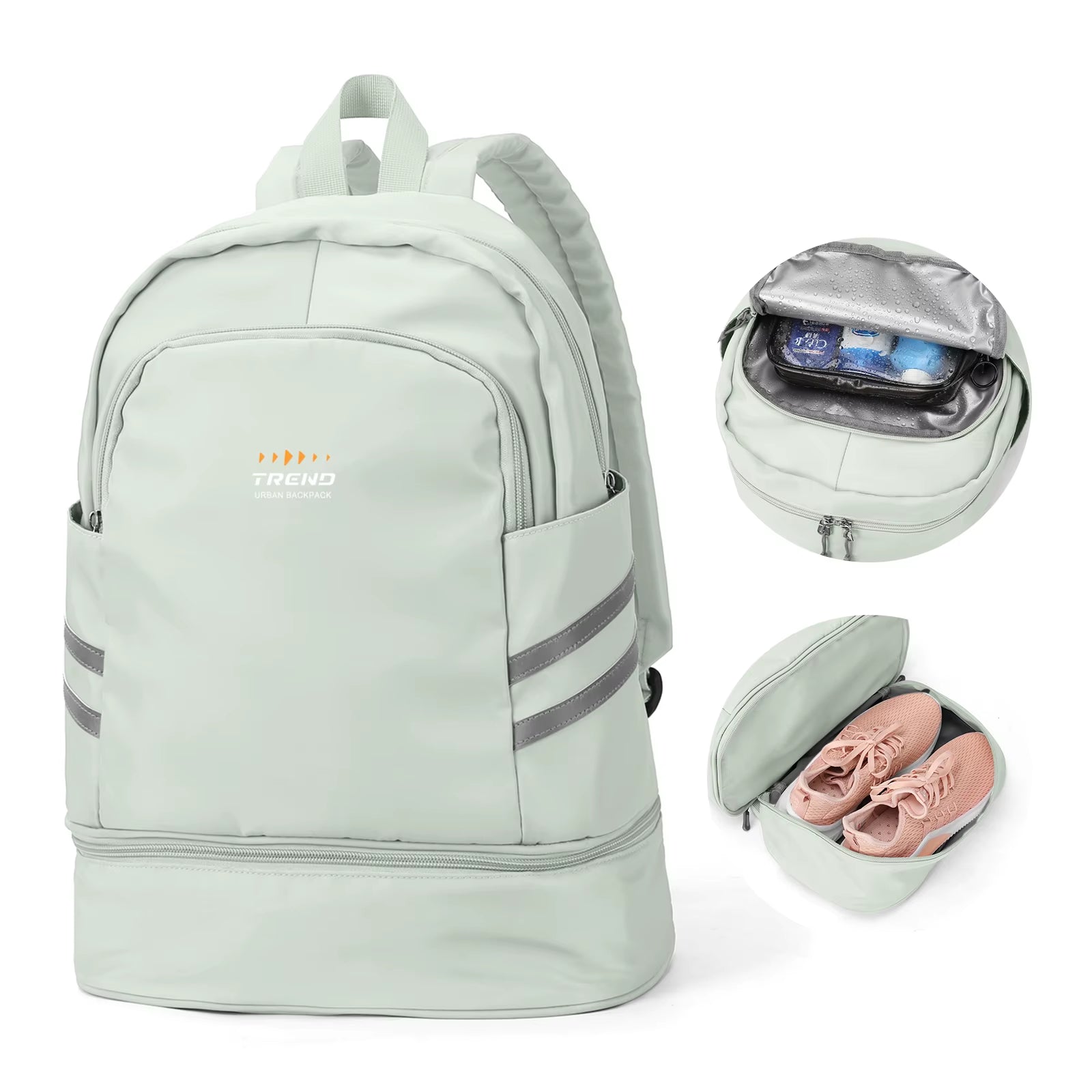 Gym Backpack for Women with Shoes Compartment, Large Women Travel Backpack Waterproof, Sport Swimming Yoga Athletic Backpack ATHLEXES