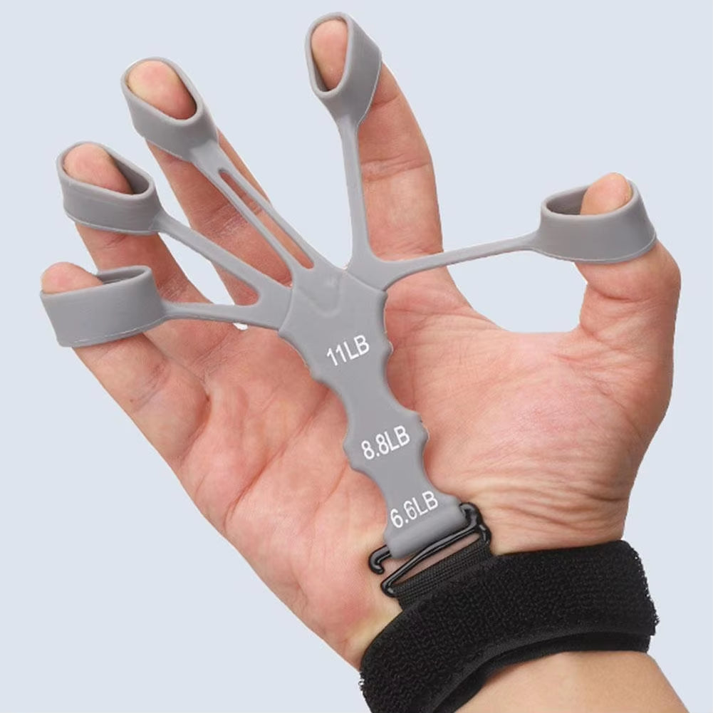Silicone Finger Gripster Grip Exerciser Finger Strengthener Guitar Training Gym Fitness Trainer Sports Equipment Accessories ATHLEXES